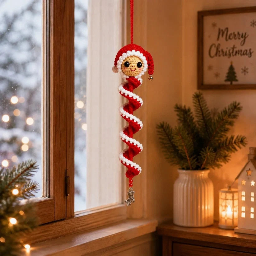 🎄 Early Christmas 49% OFF ✨ Crochet Spiral Snowman Ornament Pattern DIY Kit