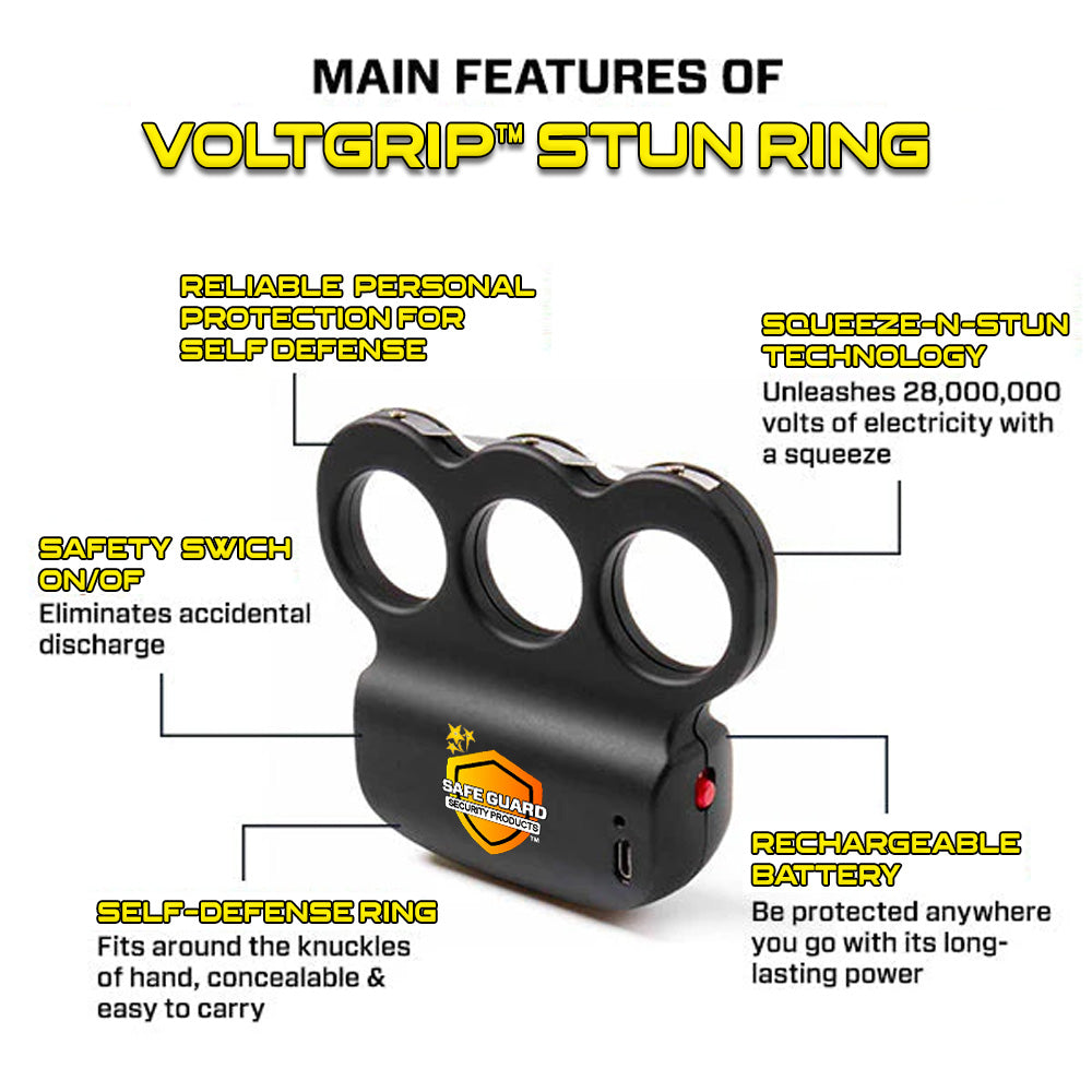 ️💥 2025 Upgrade Sale 70% OFF ️🔥 VOLTGRIP™ Extreme 50,000,000 Knuckle Stun Ring ⚡ Smart Defense - Stay Safe