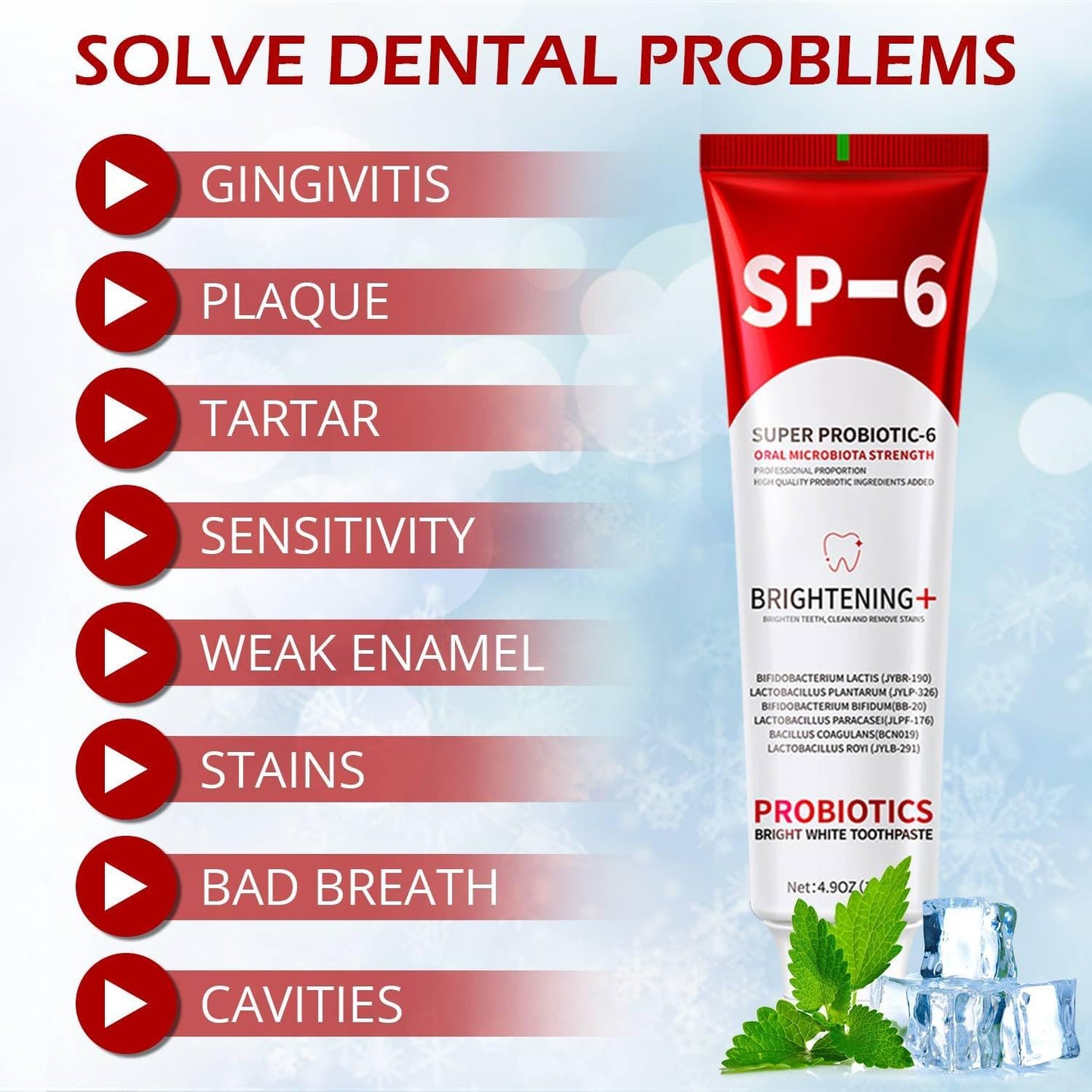 💥 2026 Limited 50% OFF ️🦷 SP-6 Super Probiotic Toothpaste Advanced Oral Care