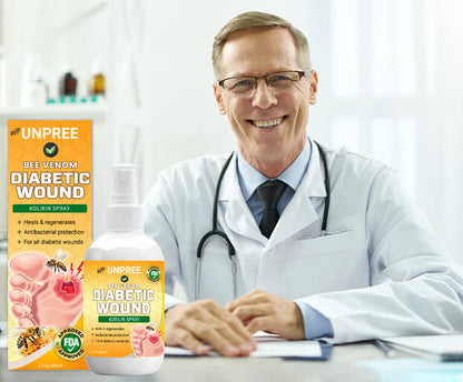 💥 2025 Limited 70% OFF ️⏳ UNPREE™ Bee Venom Diabetic Wound Kolirin Spray 💥 Fix Diabetic Wounds 100% in 2 Weeks