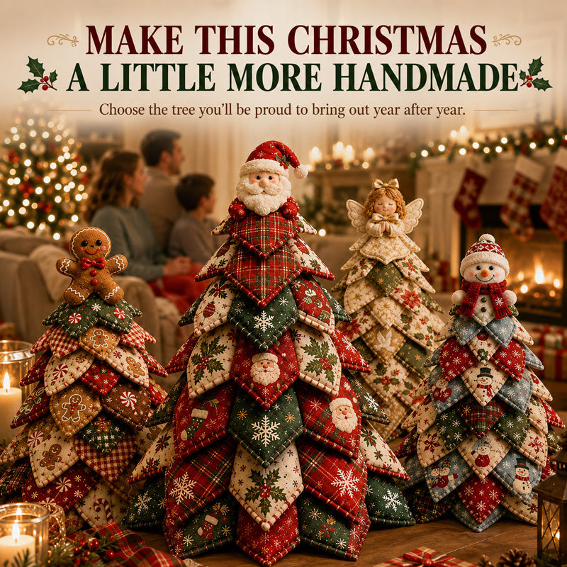 ☃️ LAST DAY 59% OFF 🎄 6 DIY Quilted Christmas Tree Kit