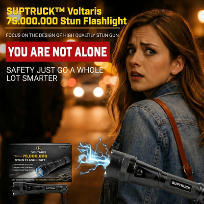 💥 2026 Flash Sale 75% OFF ️🔦 SUPTRUCK™ VoltGuard 95M Stun Flashlight ⚡