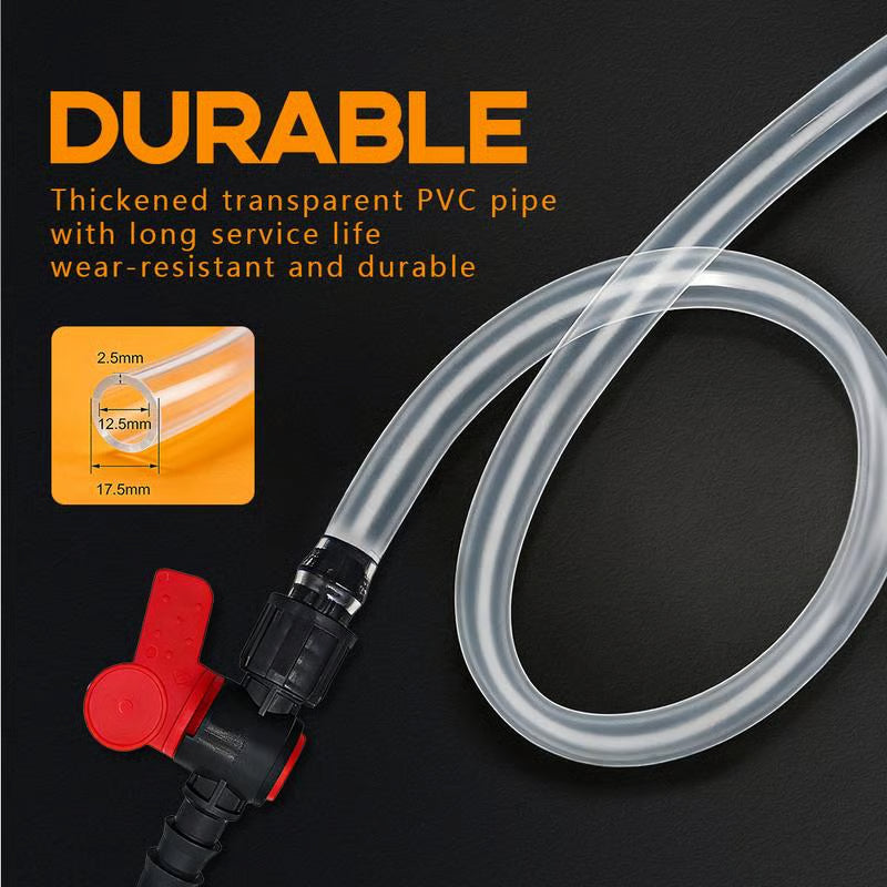 ✨ 49% OFF 🚀 Multifunction Liquid Sucker Pump High Flow Manual Fuel Pump 9.8 Ft Hose
