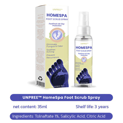 Unpree™ HomeSpa Foot Scrub Spray