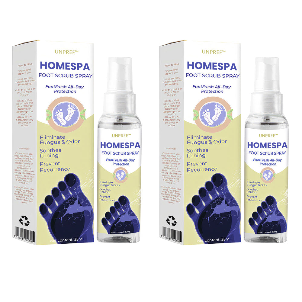 Unpree™ HomeSpa Foot Scrub Spray