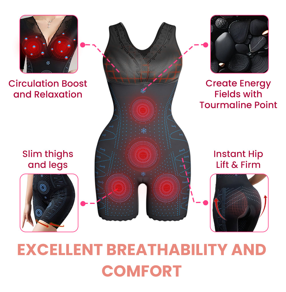 Plus Size Strapless Shapewear Far Infrared Bodysuit With Magnet