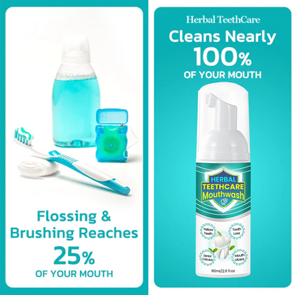 HERBAL TEETHCare Mouthwash - Solve All Oral Problems 🔥 LAST DAY SALE 70% OFF 🔥