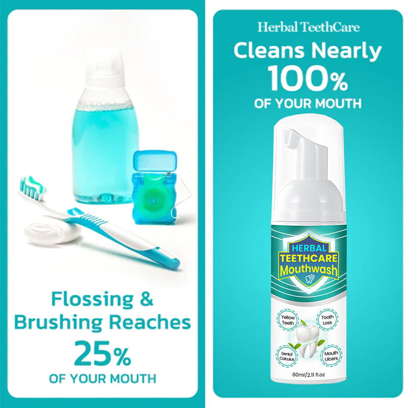 HERBAL TEETHCare Kolirin Mouthwash - Solve all Oral Problems 🔥 LAST DAY SALE 70% OFF 🔥