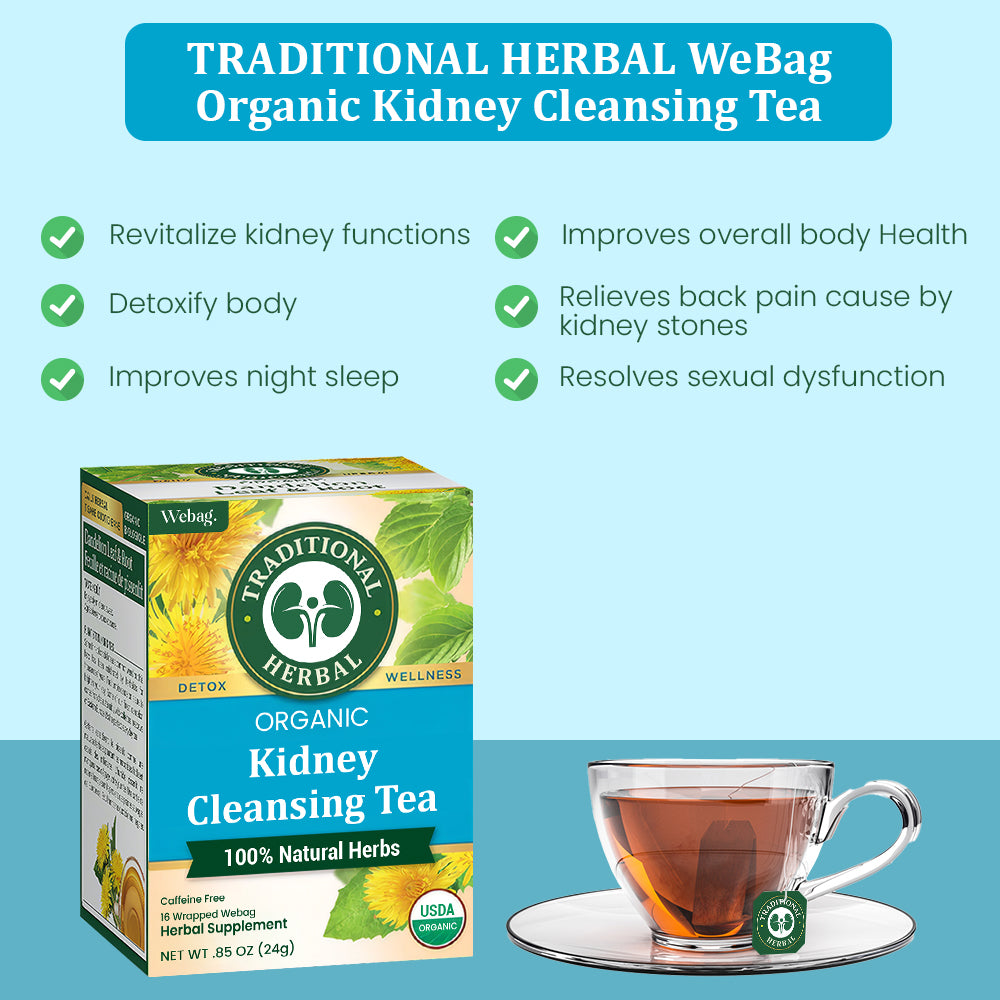 TRADITIONAL HERBAL Webag Kidney Cleansing Tea 🔥 LAST DAY SALE 70% OFF 🔥