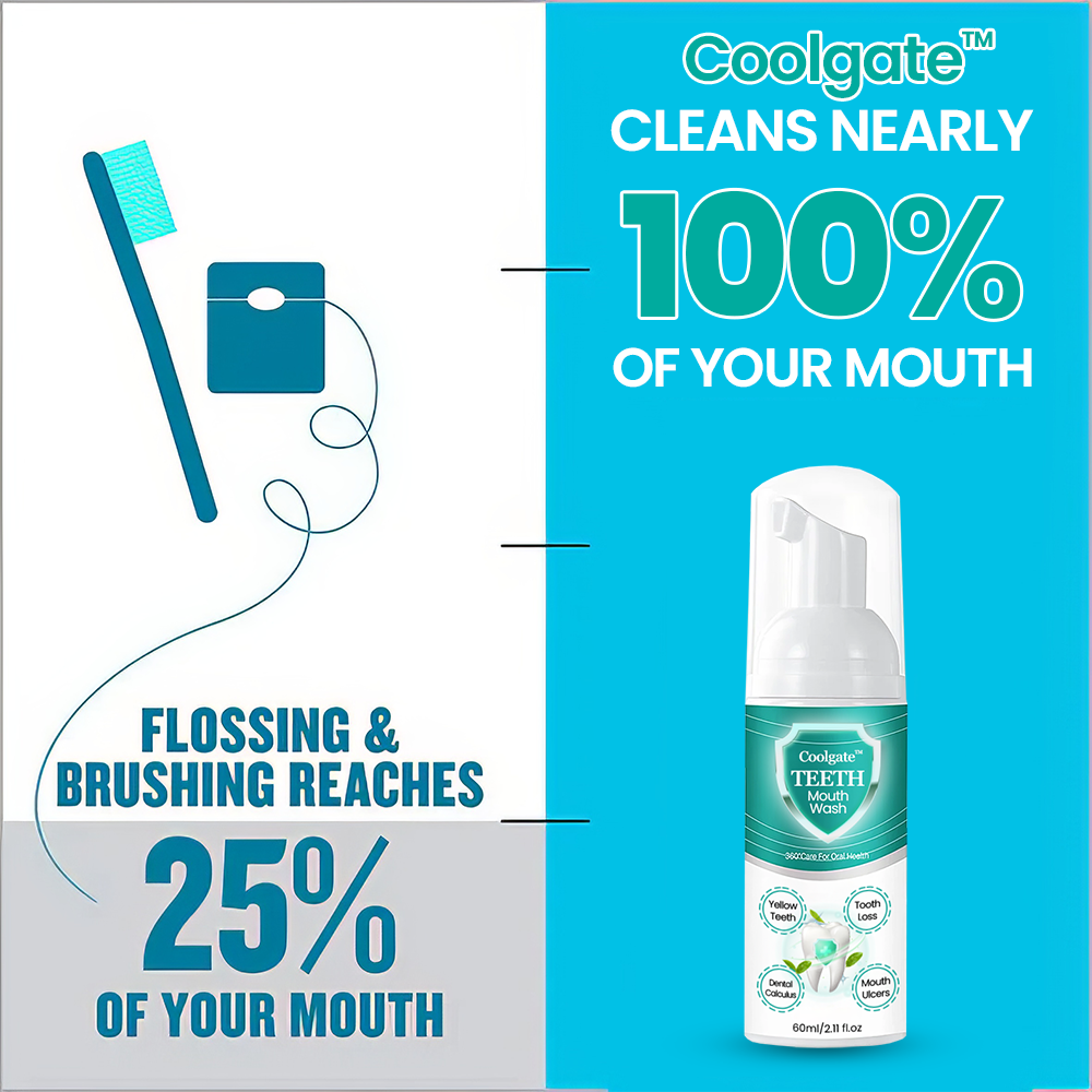 Coolgate™ TEETH Mouthwash - Solve All Oral Problems 🔥 LAST DAY SALE 70% OFF 🔥