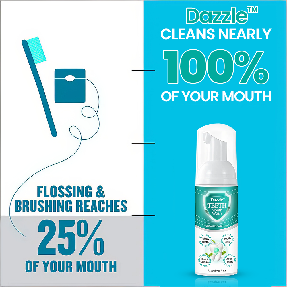 DAZZLE™ TEETH Mouthwash - Solve all Oral Problems 🔥 LAST DAY SALE 70% OFF 🔥