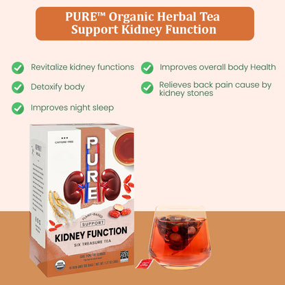 PURE™ Plant-Based Six Treasure Tea - Support Kidney Function