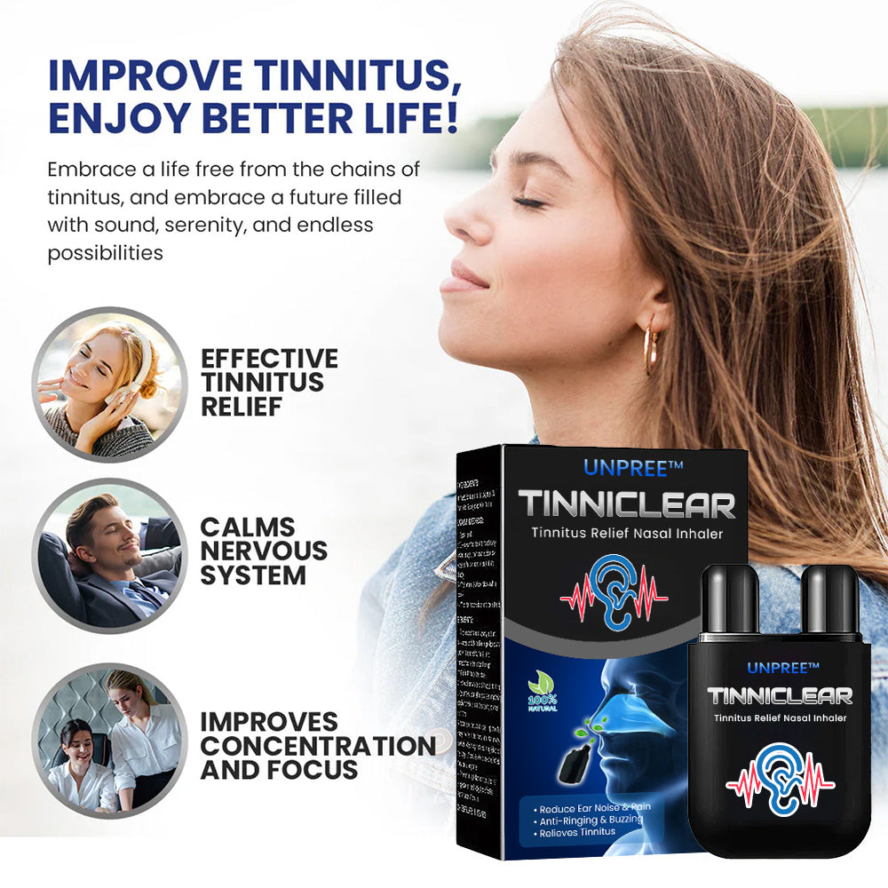 UNPREE™ TINNICLEAR Tinnitus Relief Nasal Inhaler 🔥 LAST DAY SALE 70% OFF 🔥