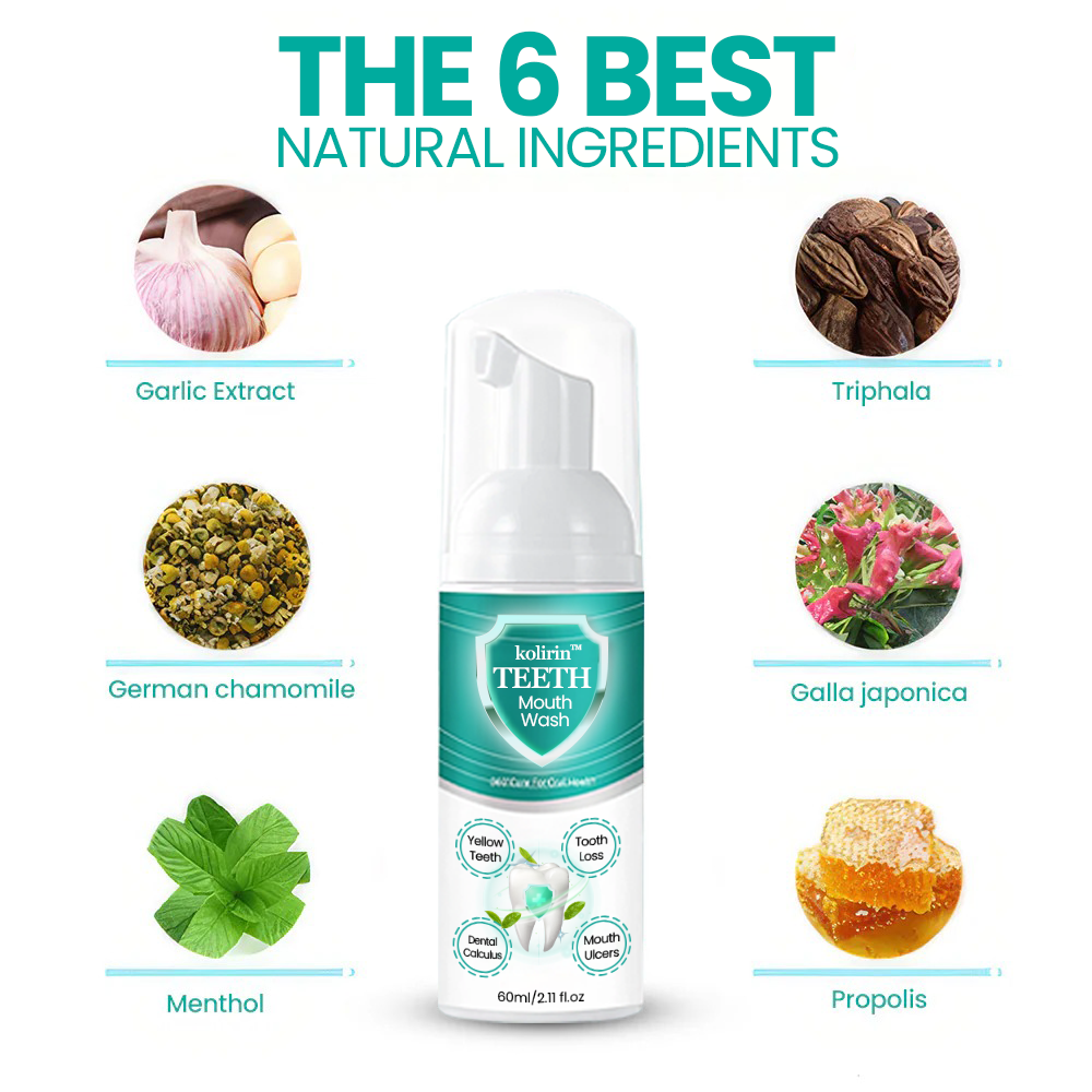 2026 Sale 70% OFF 🦷✨ Kolirin™ TEETH Herbal Mouthwash 🌿 Solve all Oral Problems