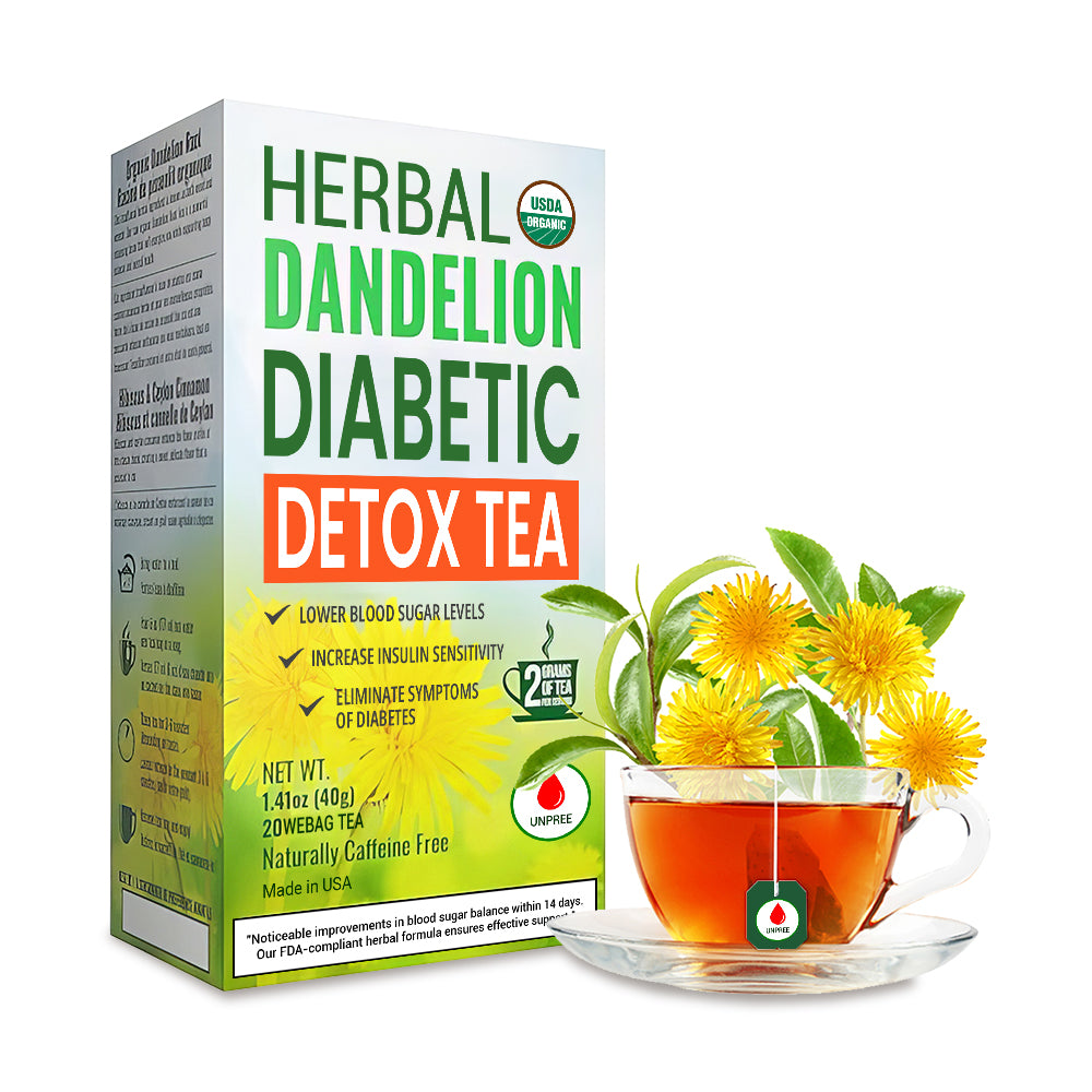 UNPREE™ Herbal Dandelion Diabetic Detox Tea 🔥 Naturally Control Diabetes 🔥 LAST DAY SALE 70% OFF