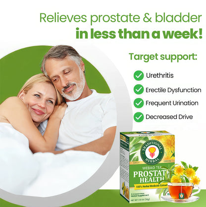 2026 Last Day 70% OFF ☕ TRADITIONAL HERBAL Prostate Health Tea 💪 Power Up Your Prostate