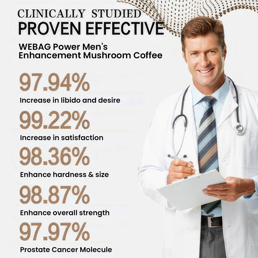 WEBAG™ Power Men's Enhancement Mushroom Coffee 🔥Reclaiming Your Masculine Vigor 🔥