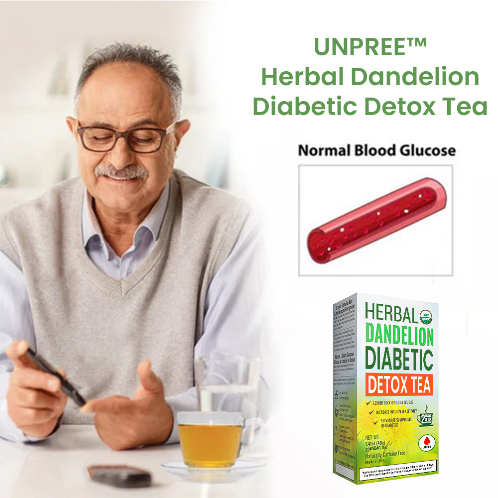 UNPREE™ Herbal Dandelion Diabetic Detox Tea 🔥 Naturally Control Diabetes 🔥 LAST DAY SALE 70% OFF