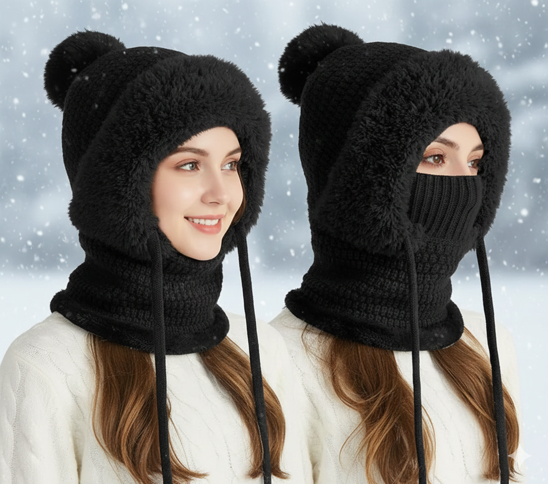 🎄 Early Christmas 70% OFF 🌡️ FancyStar™ 4-in-1 Beanie Winter Hat (Integrated Mask, Neck & Ears Warmer)