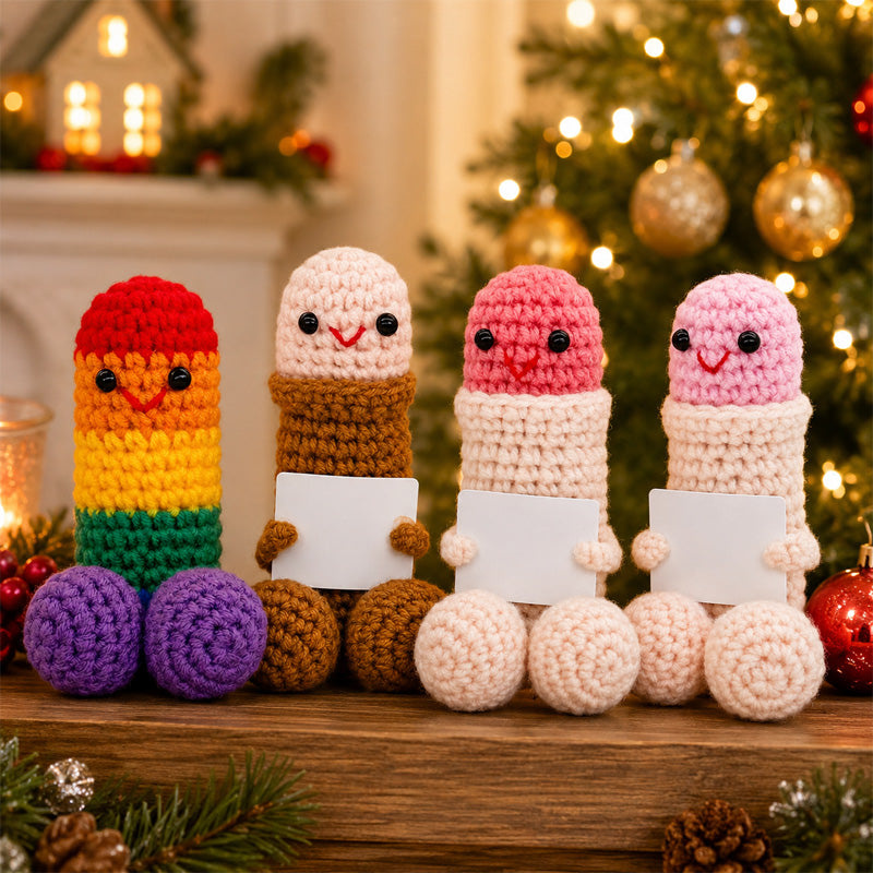 🎃 Halloween SALE 70% OFF 👻 Peni Jolly Handmade Crochet Christmas Little Buddies Set – Funny Christmas Decoration & Gift