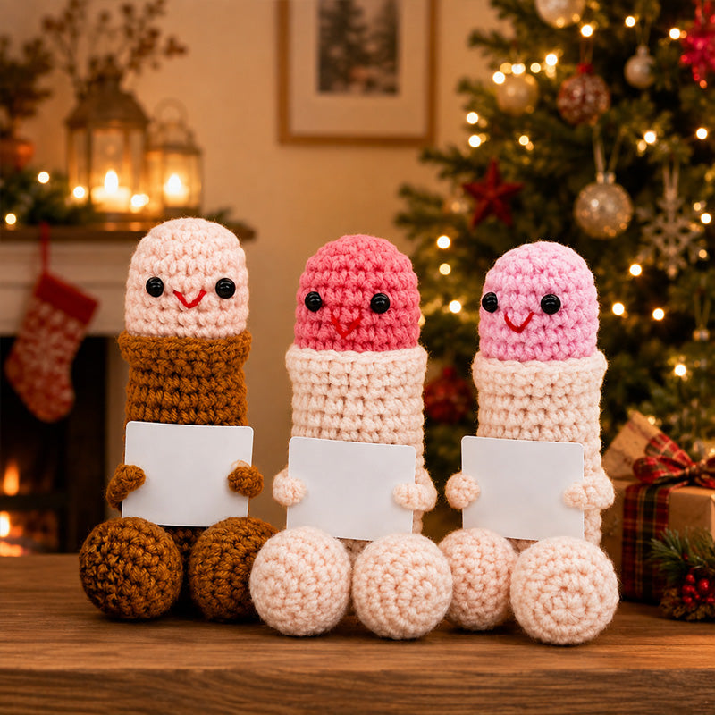 🎃 Halloween SALE 70% OFF 👻 Peni Jolly Handmade Crochet Christmas Little Buddies Set – Funny Christmas Decoration & Gift