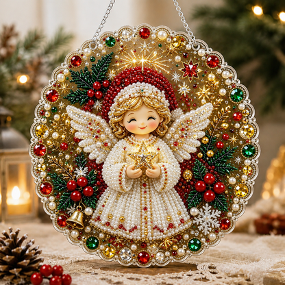 🔥EARLY XMAS SALE 70% OFF🔥 Festive Christmas DIY Diamond Pearl Art Kit - 6 Sparkling Holiday Designs