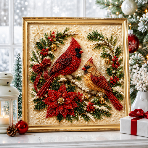 🔥 EARLY CHRISTMAS SALE 49% OFF 🐦 Cardinal DIY Diamond Pearl Art Kit