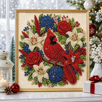 🔥 EARLY CHRISTMAS SALE 49% OFF 🐦 Cardinal DIY Diamond Pearl Art Kit