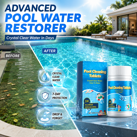 💥LAST DAY 50% OFF - BUY 1 GET 1 FREE💥 PureWave® Eco-Friendly Pool Cleaning Tablets