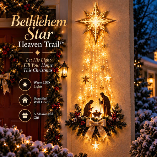 ✨ Early Christmas 49% OFF ✨ 🎄✝️ Bethlehem Star Nativity Wall Light — A Beautiful Symbol of Faith