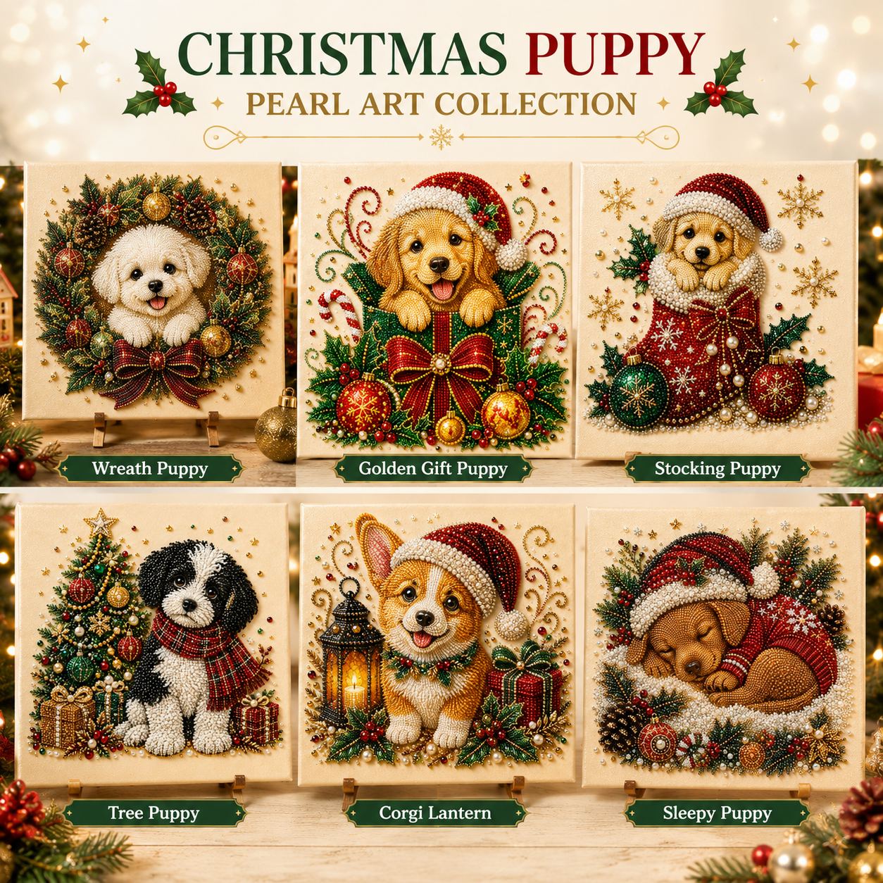 🔥 EARLY CHRISTMAS SALE 49% OFF 🐶 Puppy DIY Diamond Pearl Art Kit