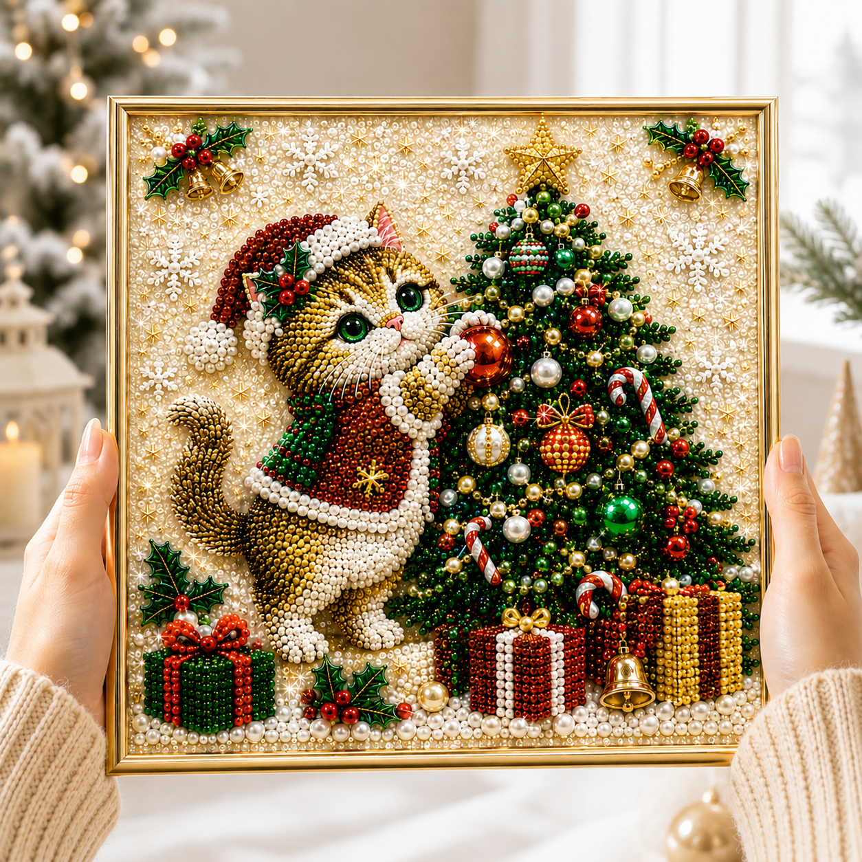 🔥 EARLY CHRISTMAS SALE 49% OFF 🐱 Cat DIY Diamond Pearl Art Kit