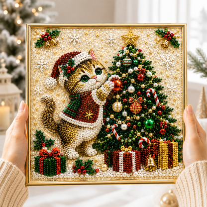 🔥 EARLY CHRISTMAS SALE 49% OFF 🐱 Cat DIY Diamond Pearl Art Kit