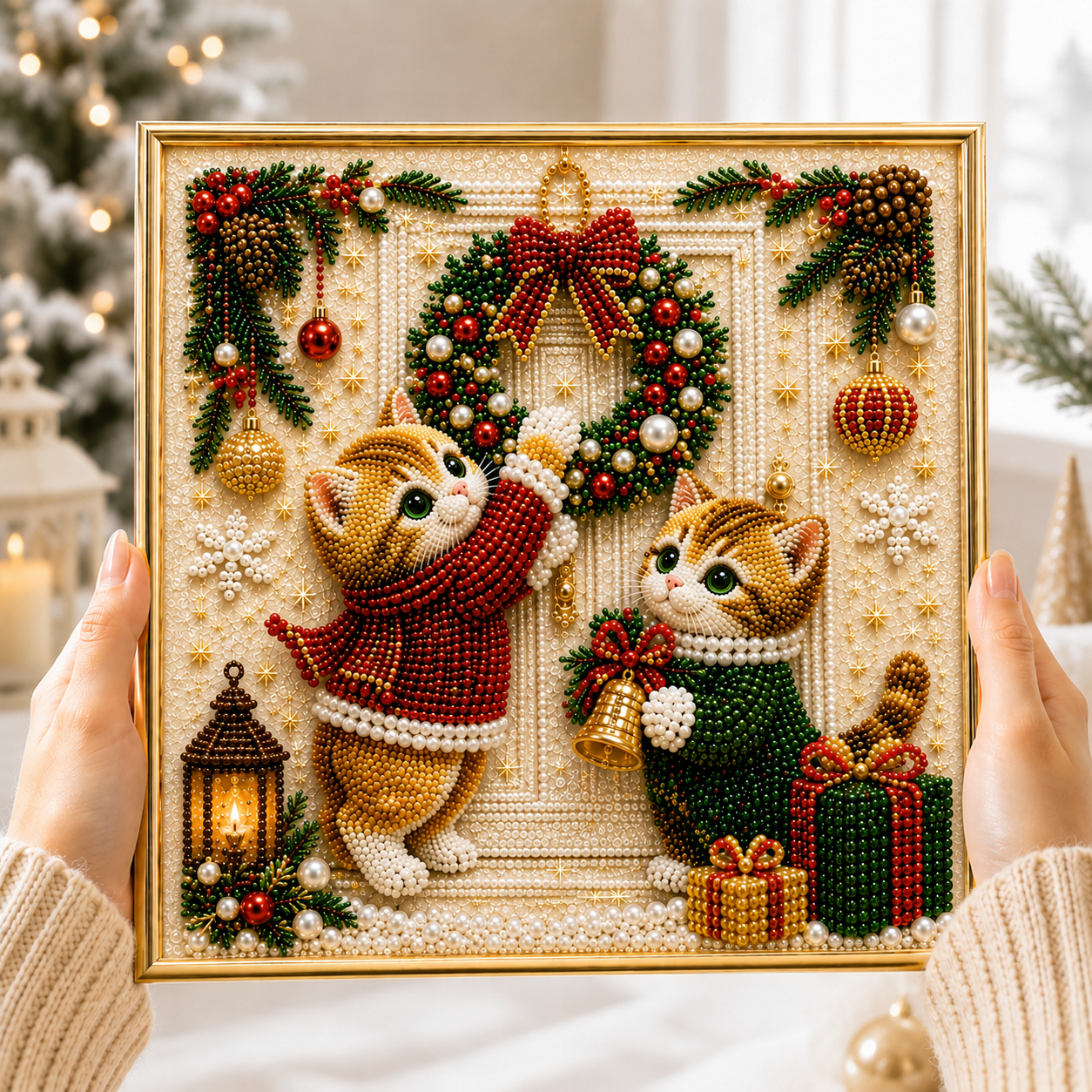 🔥 EARLY CHRISTMAS SALE 49% OFF 🐱 Cat DIY Diamond Pearl Art Kit