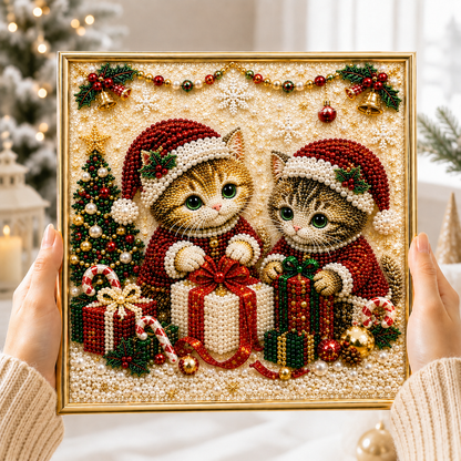 🔥 EARLY CHRISTMAS SALE 49% OFF 🐱 Cat DIY Diamond Pearl Art Kit