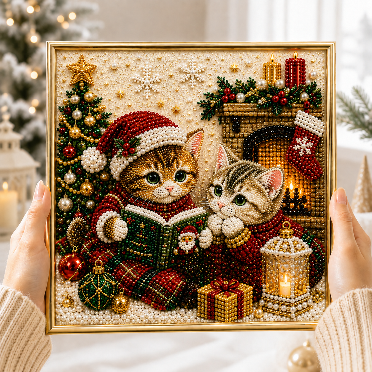 🔥 EARLY CHRISTMAS SALE 49% OFF 🐱 Cat DIY Diamond Pearl Art Kit