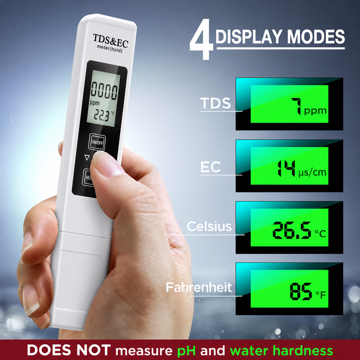 Last Day 49% OFF 🔥 2026 All New 4 in 1 Digital Meter Digital Water Tester