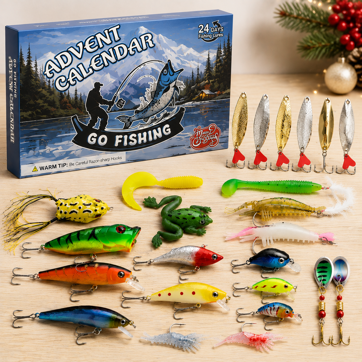 🎄 Early Christmas 50% OFF 🐾 2026 Fishing Advent Calendar - 24 Days of Fishing Surprises 🎁