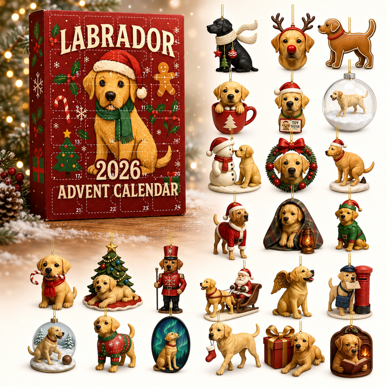 🎄 Early Christmas 50% OFF 🐾 2026 Christmas Dog Advent Calendar - 24 Days of Puppy Surprises 🎁