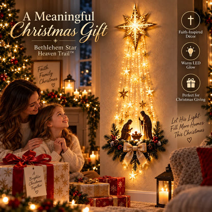 ✨ Early Christmas 49% OFF ✨ 🎄✝️ Bethlehem Star Nativity Wall Light — A Beautiful Symbol of Faith