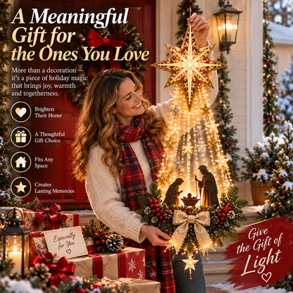 ✨ Early Christmas 49% OFF ✨ 🎄✝️ Bethlehem Star Nativity Wall Light — A Beautiful Symbol of Faith