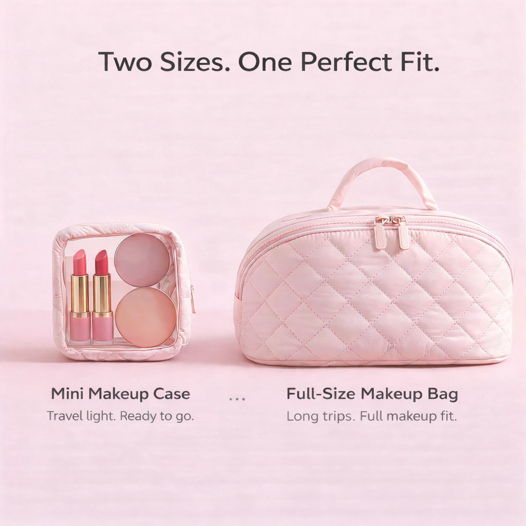 Travel Makeup Bag Organizer