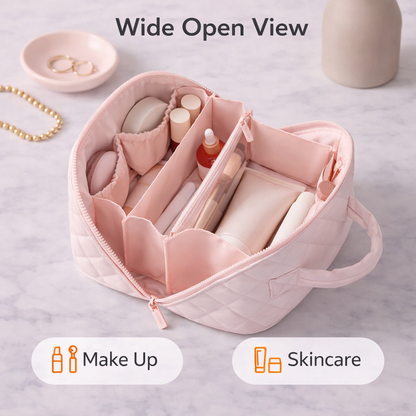 Travel Makeup Bag Organizer