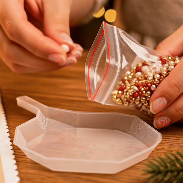 🔥 XMAS PRE-SALE SPECIAL 70% OFF🔥 Holiday Pearl Magic DIY Art Kit – 5 Festive Christmas Designs, 3D Beaded Craft