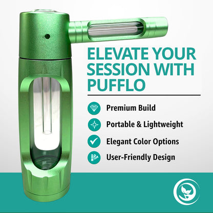 Pufflo™ Pure Flavor Smoking Bottle. Clean Taste. Filtered Draw.