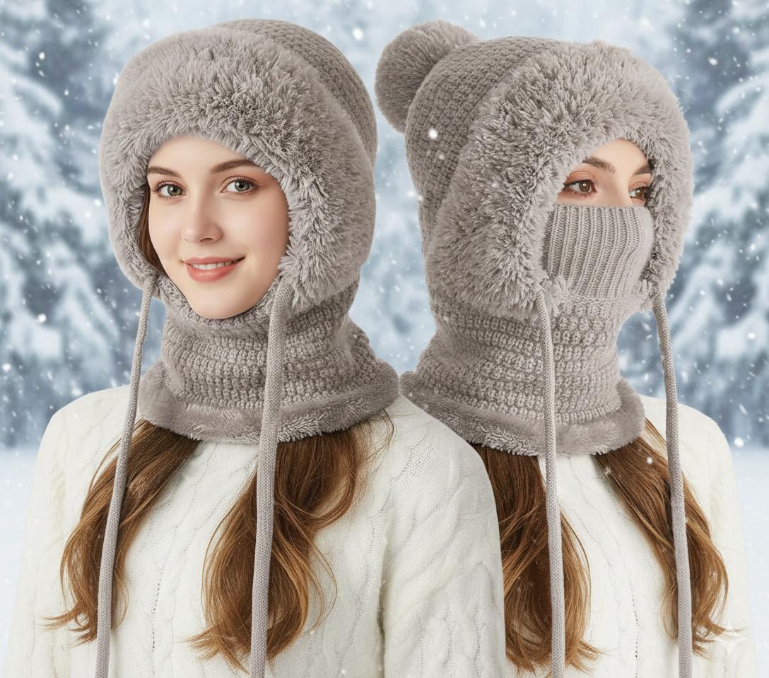 🎄 Early Christmas 70% OFF 🌡️ FancyStar™ 4-in-1 Beanie Winter Hat (Integrated Mask, Neck & Ears Warmer)