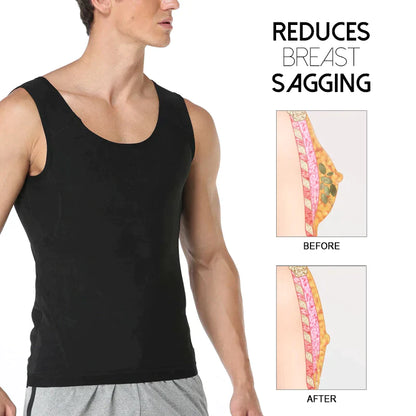 ManlyShape Gynecomastia Compression TankTop