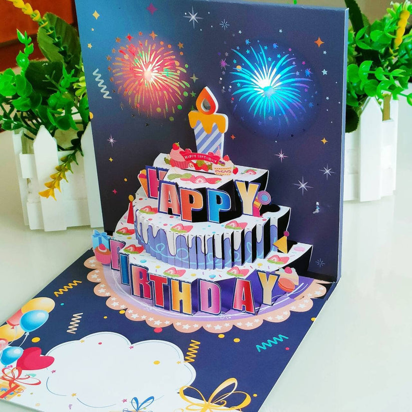 3D Birthday Card with LIGHTS & SOUND