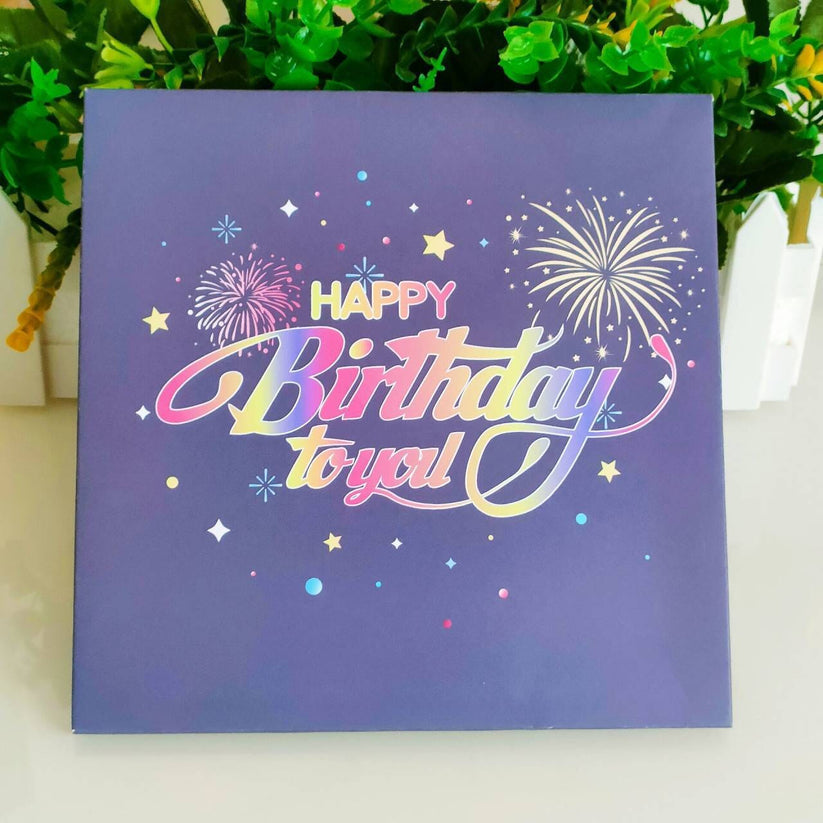 3D Birthday Card with LIGHTS & SOUND