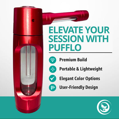 Pufflo™ Pure Flavor Smoking Bottle. Clean Taste. Filtered Draw.